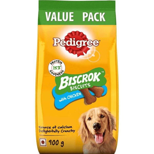 pedigree biscrock available in pet store